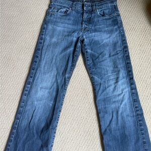7 For All Mankind Dark Blue Bootcut Jeans